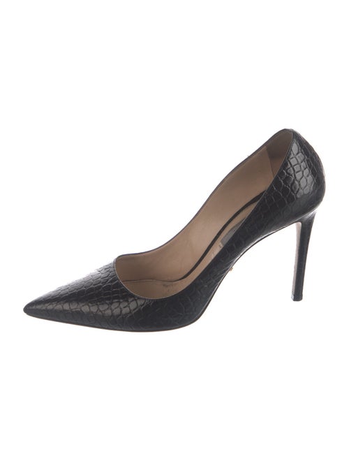 Prada Embossed Leather Pumps