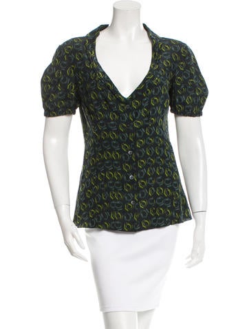 Prada Silk Button-Up Tpp