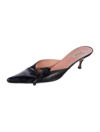Prada Leather Mules