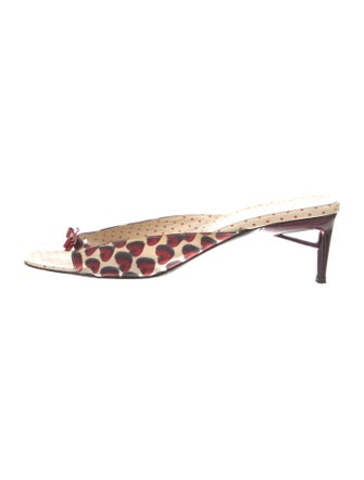 Prada Leather Printed Slides