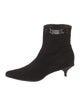 Prada Suede Chain-Link Accents Sock Boots