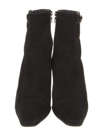 Prada Suede Chain-Link Accents Sock Boots