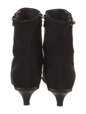 Prada Suede Chain-Link Accents Sock Boots