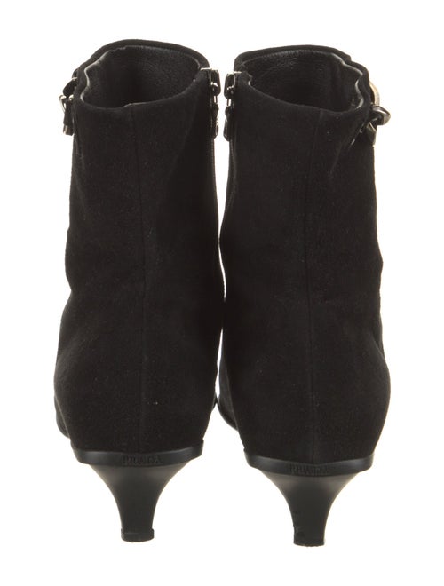 Prada Suede Chain-Link Accents Sock Boots