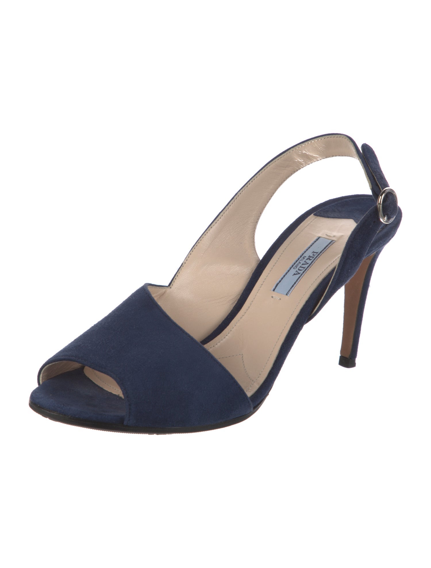 Prada Suede Slingback Sandals