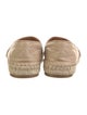 Prada Quilted Pattern Leather Espadrilles
