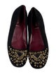 Prada Suede Polka Dot Print Flats