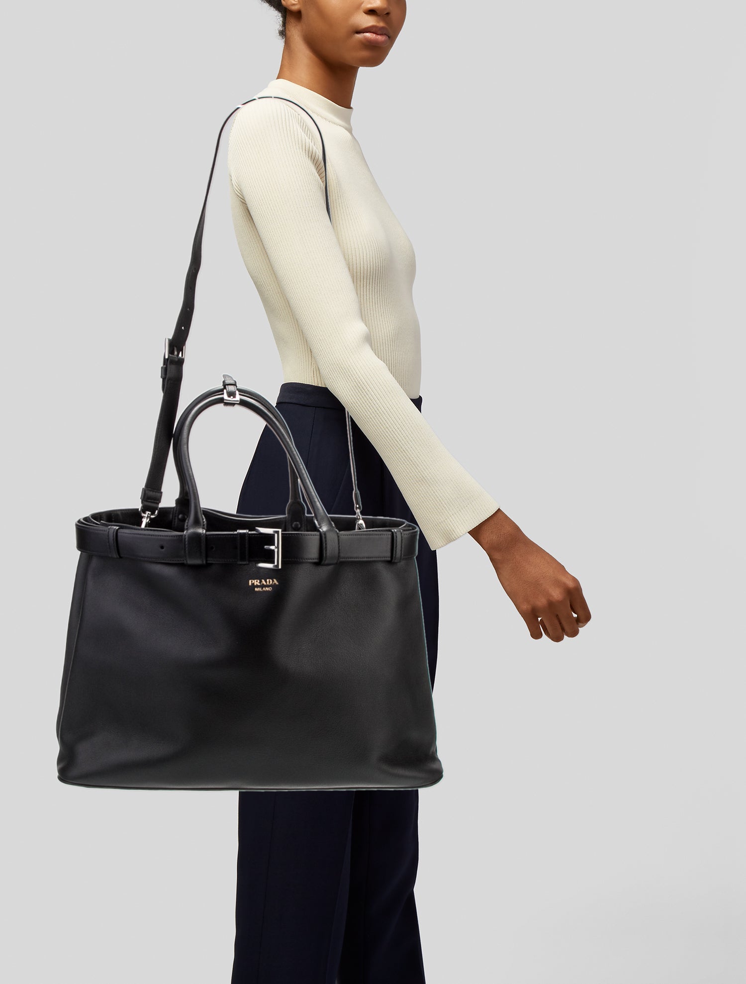Prada Vitello Daino Leather Tote