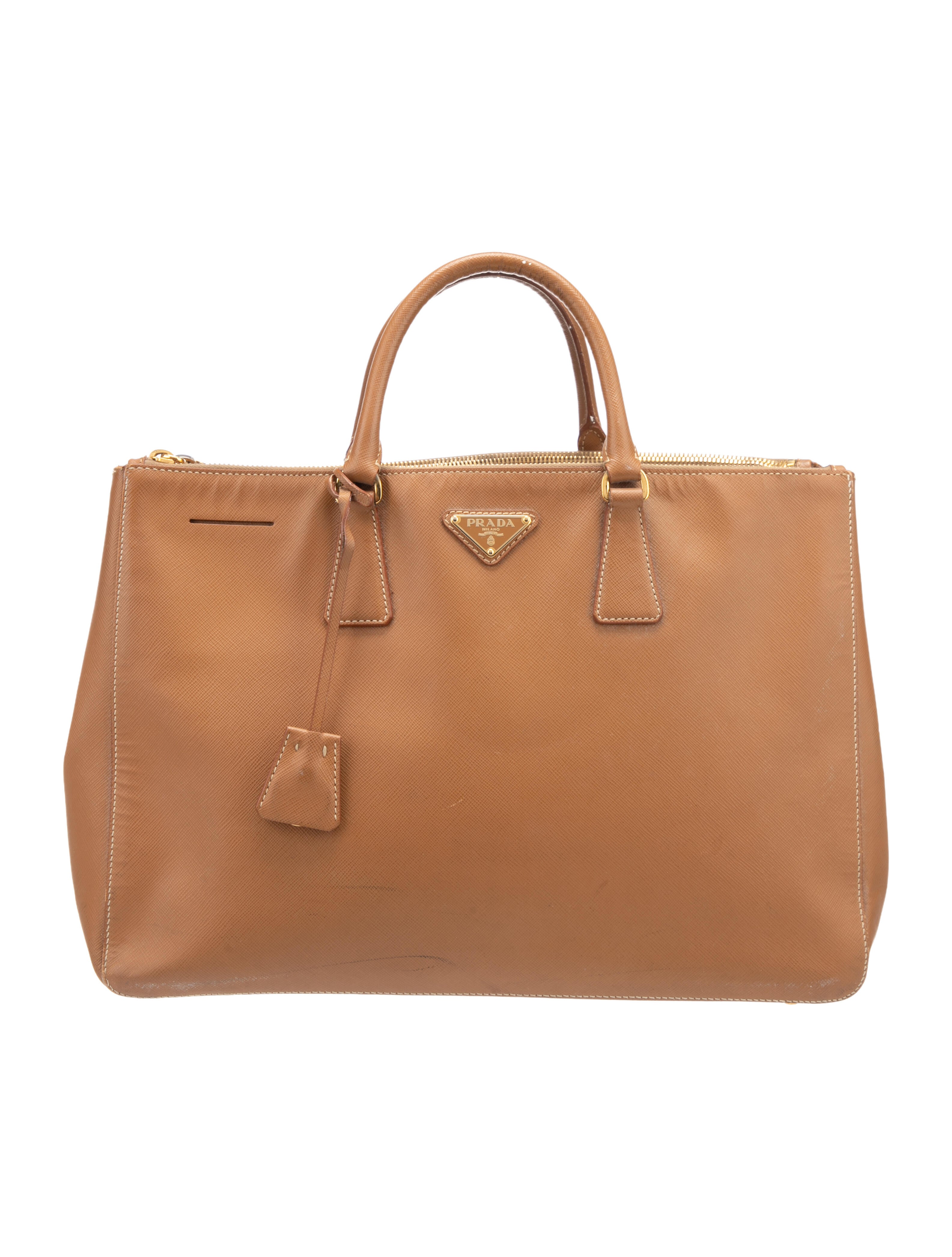 Prada Saffiano Leather Galleria Double Zip Large