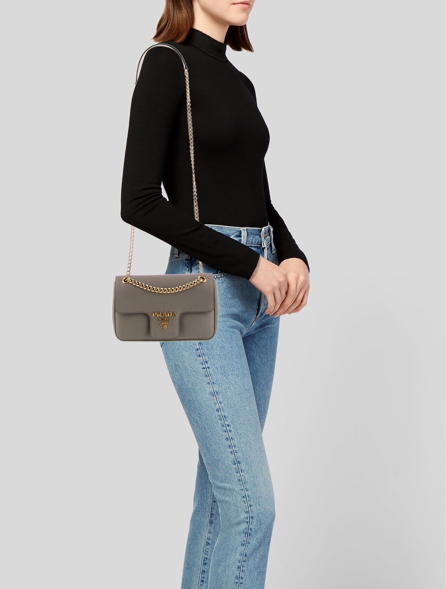 The Row Leather Medicine Pouch - Black Crossbody Bags