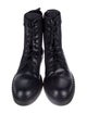 Prada Patent Leather Lace-Up Boots
