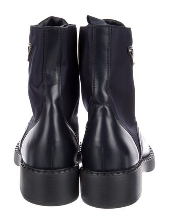 Prada Patent Leather Lace-Up Boots