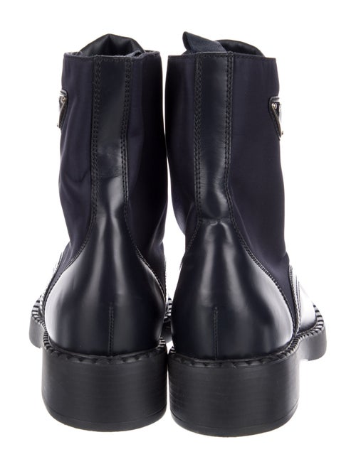 Prada Patent Leather Lace-Up Boots