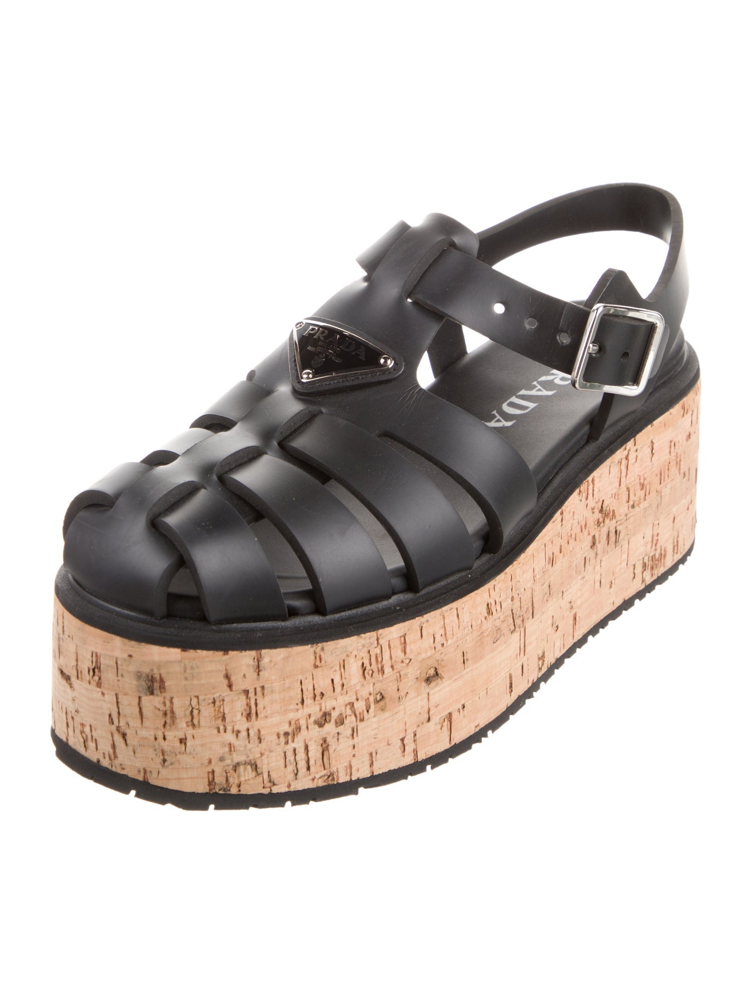 Prada Rubber Gladiator Sandals