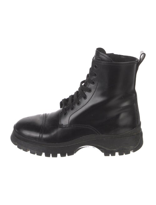 Prada Leather Combat Boots