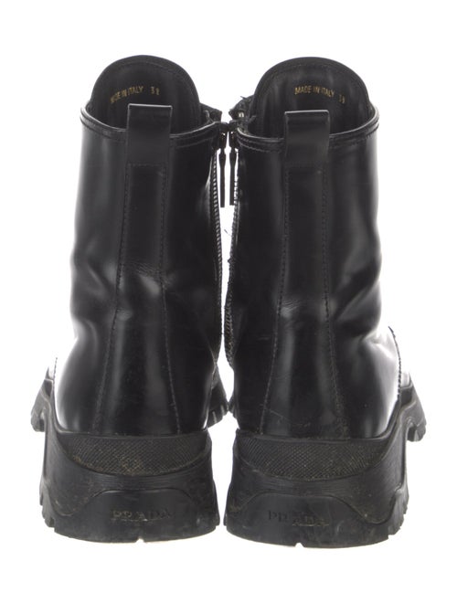 Prada Leather Combat Boots