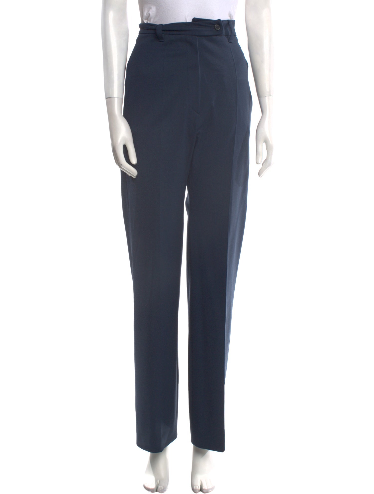 Prada Vintage Wide Leg Pants - Blue, 11.75