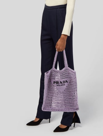 Prada Raffia Grass Shoulder Bag