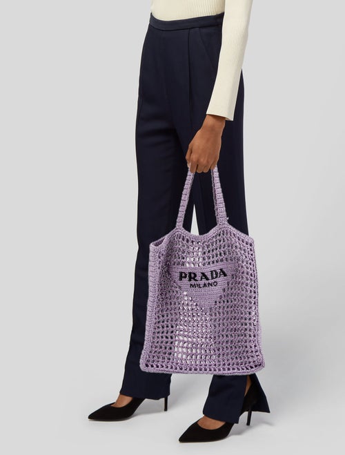 Prada Raffia Grass Shoulder Bag