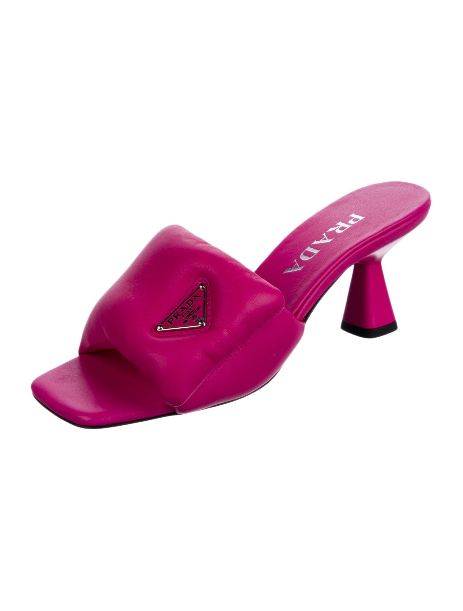 Prada Leather Slides w/ Tags