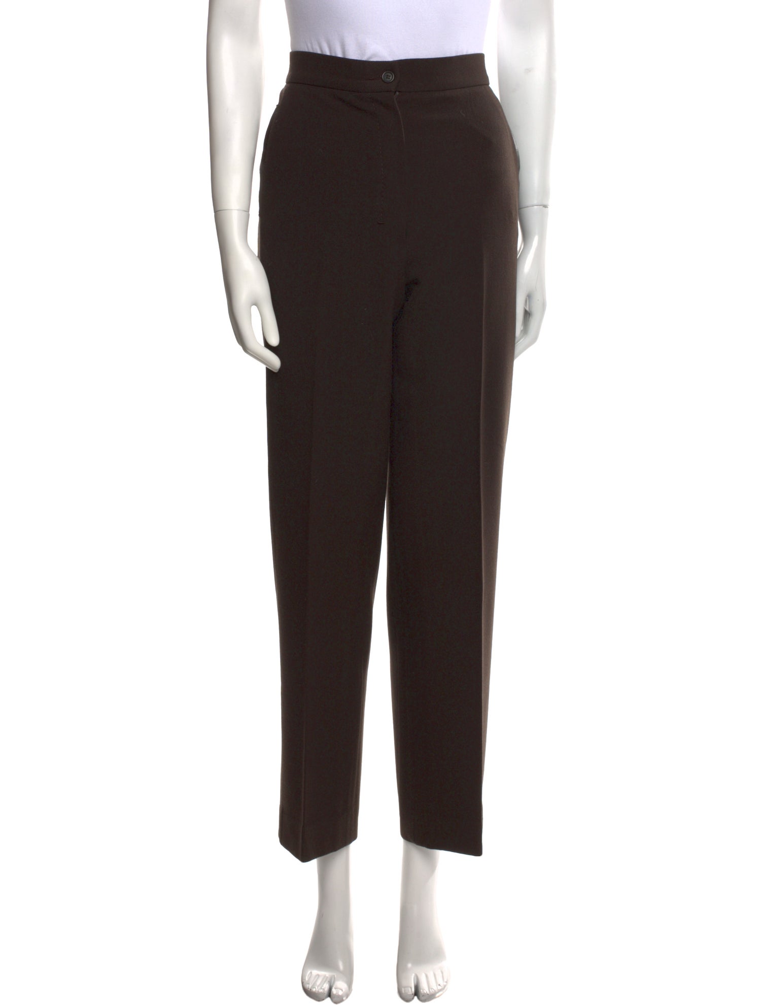 Prada Virgin Wool Straight Leg Pants