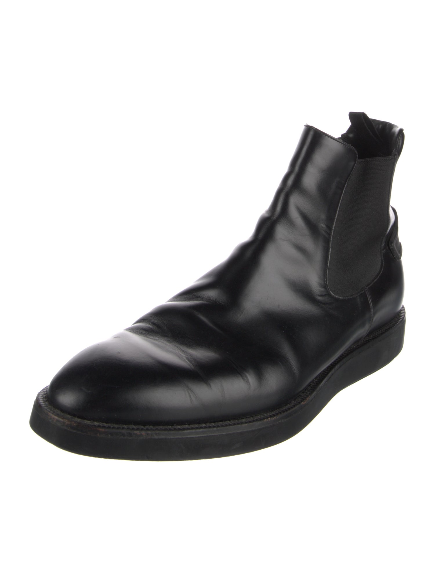Prada Leather Chelsea Boots