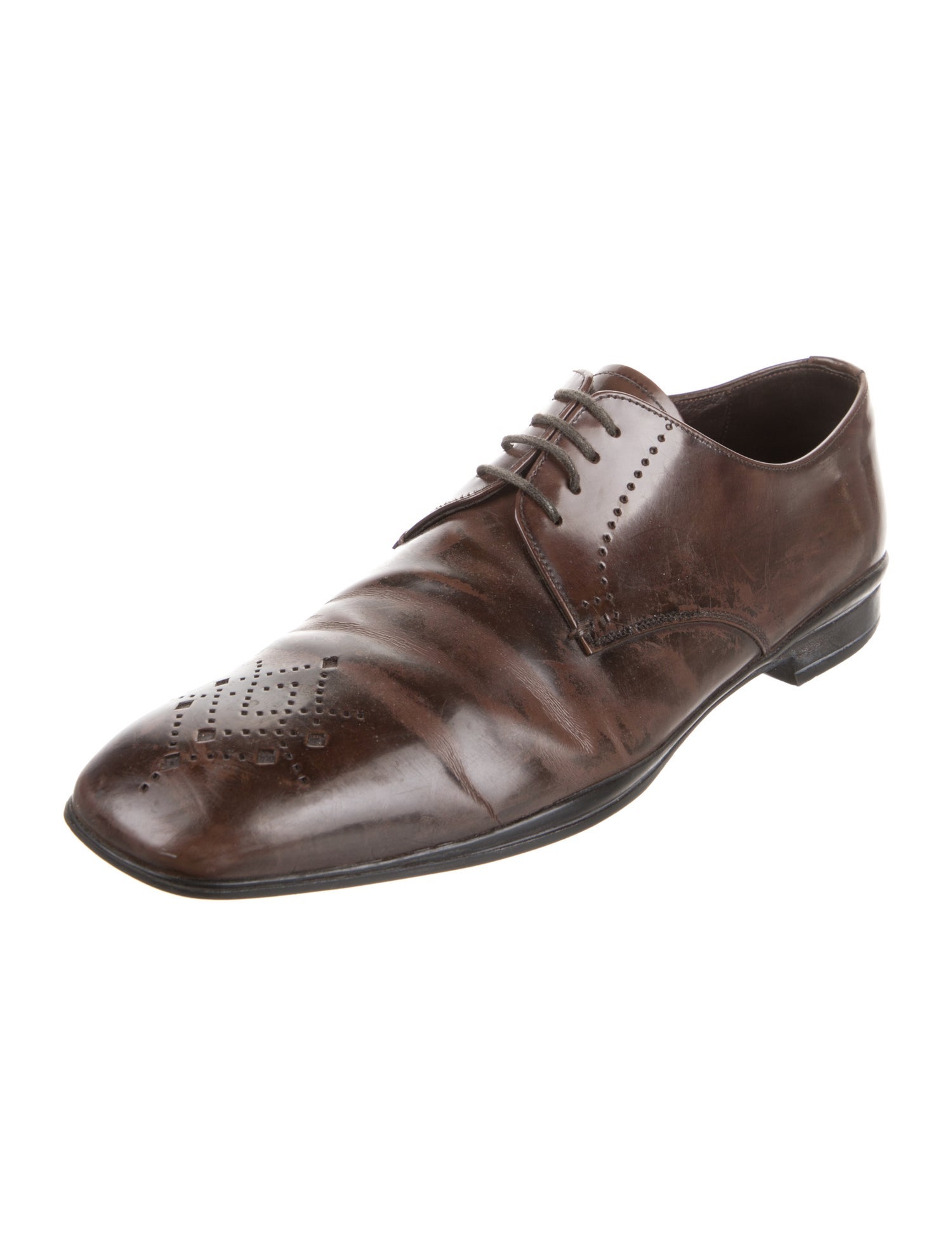 Prada Leather Derby Shoes