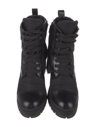 Prada Nylon Combat Boots