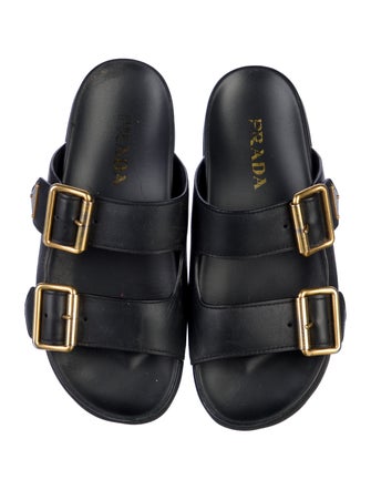 Prada Leather Slides