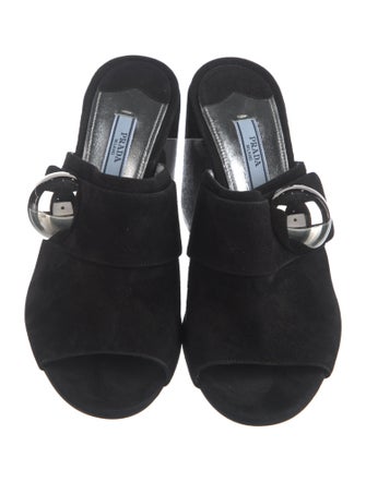 Prada Suede Slides
