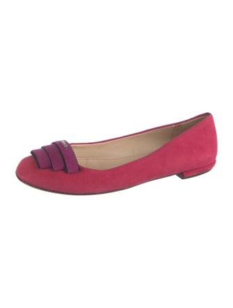 Prada Suede Ballet Flats