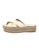 Prada Leather Whipstitch Trim Espadrilles