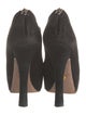 Prada Suede Cutout Accent Pumps