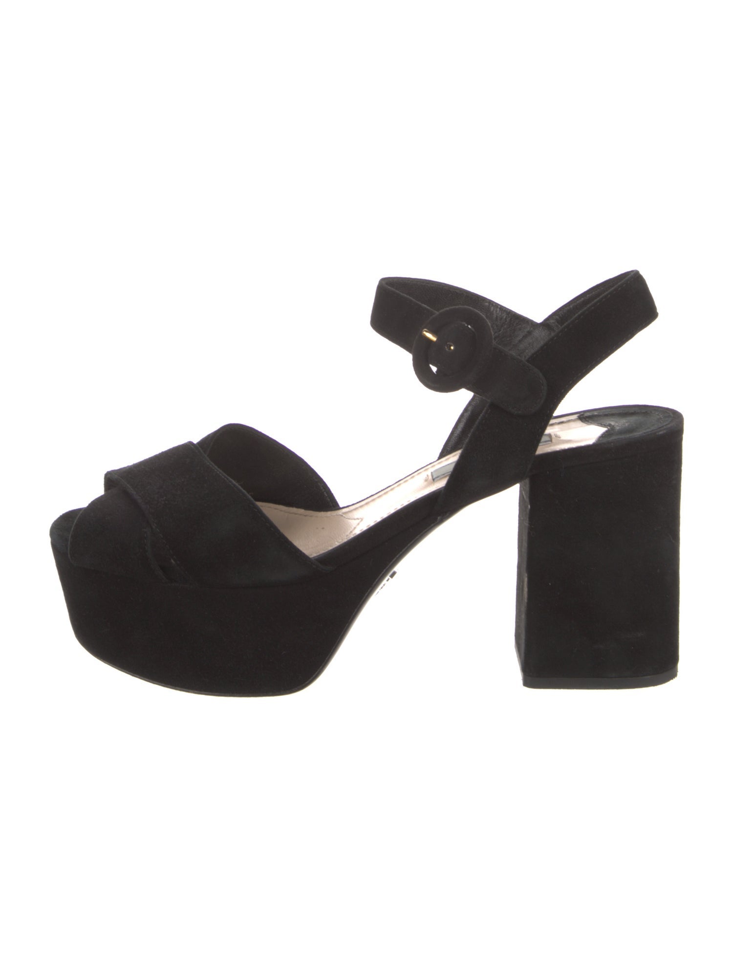 Prada Suede Slingback Sandals