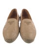 Prada Quilted Pattern Leather Espadrilles