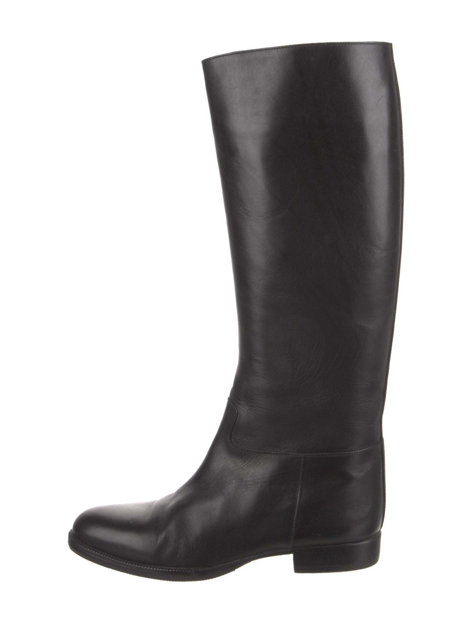 Prada Leather Riding Boots