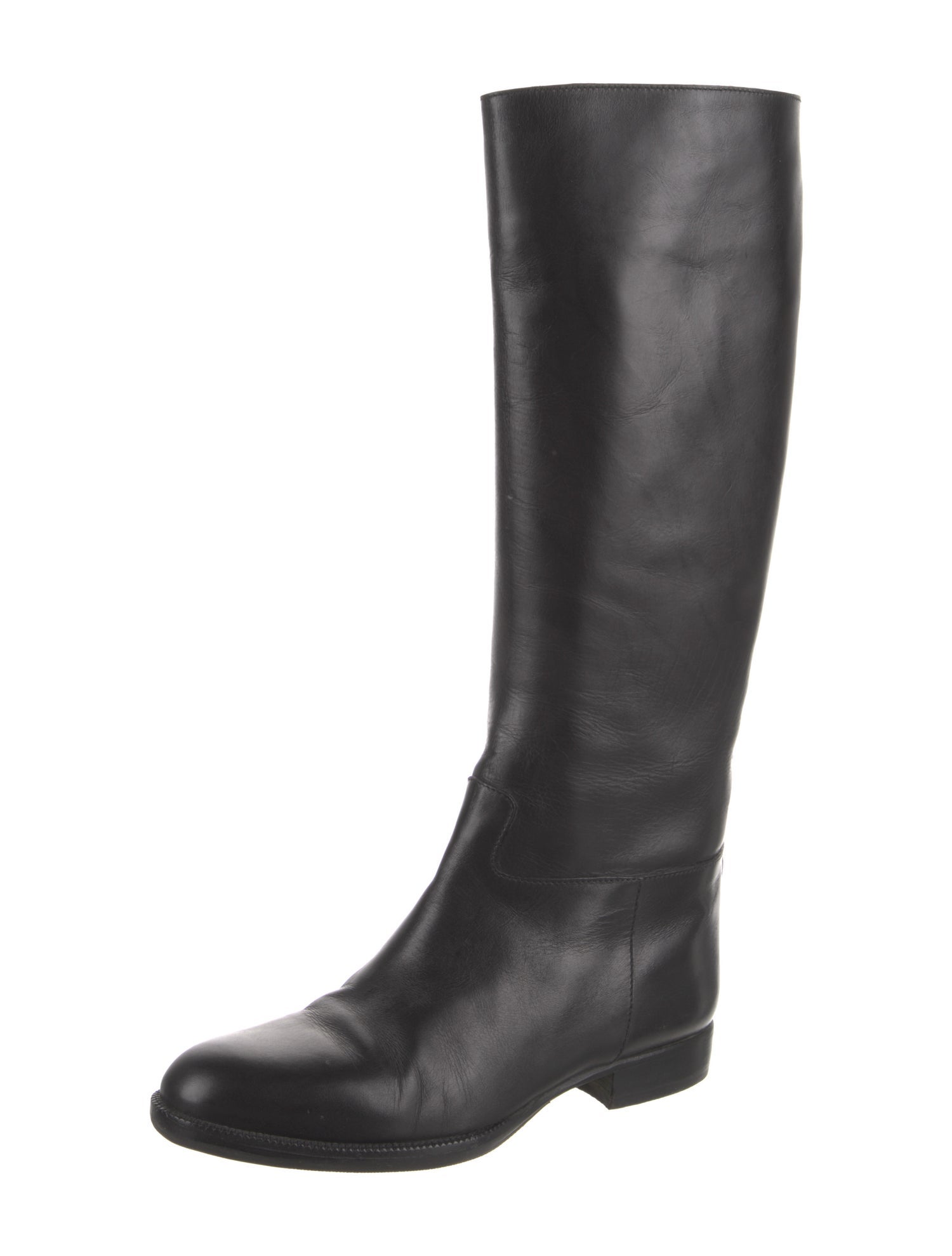 Prada Leather Riding Boots