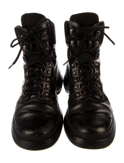 Prada Leather Combat Boots