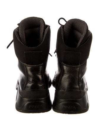 Prada Leather Combat Boots