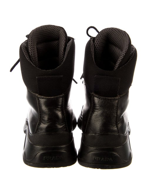 Prada Leather Combat Boots