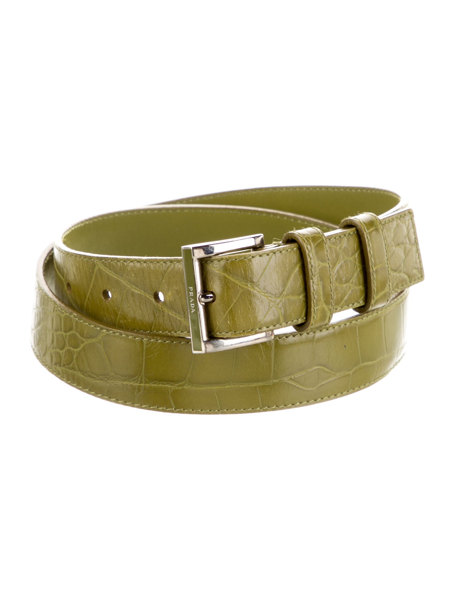 Prada Embossed Leather Belt