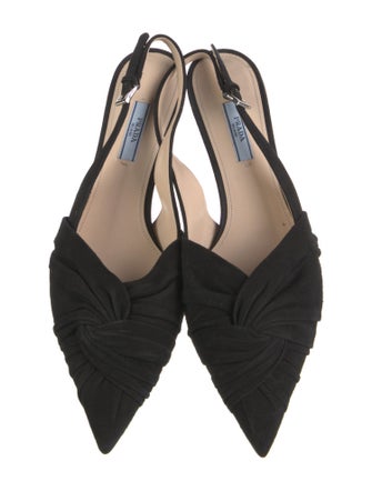 Prada Suede Slingback Pumps