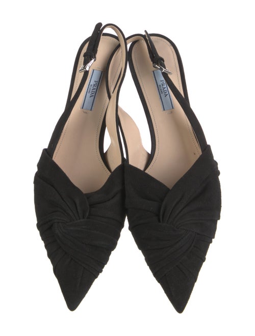 Prada Suede Slingback Pumps