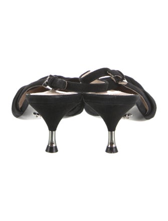 Prada Suede Slingback Pumps