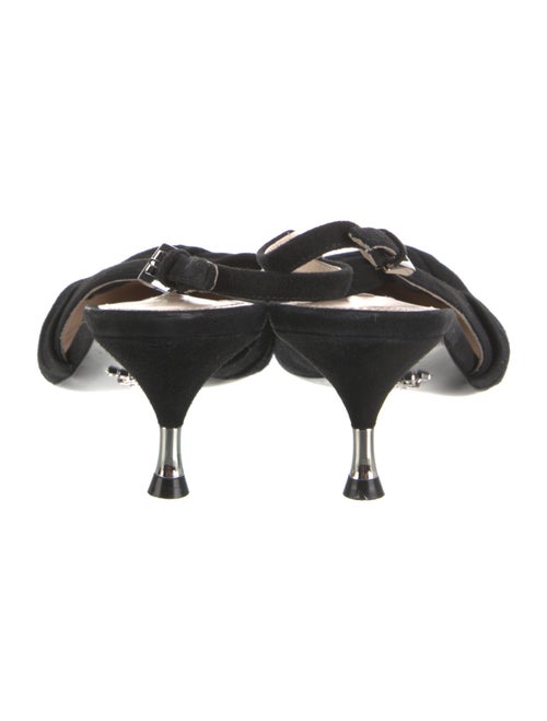 Prada Suede Slingback Pumps