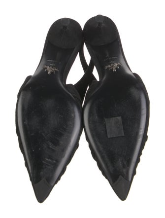 Prada Suede Slingback Pumps