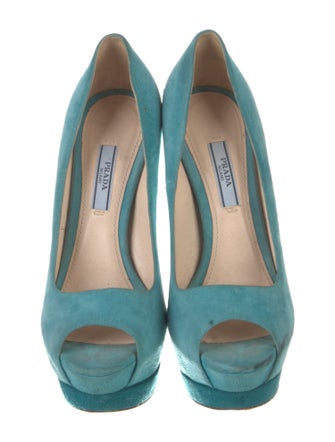 Prada Suede Slingback Sandals