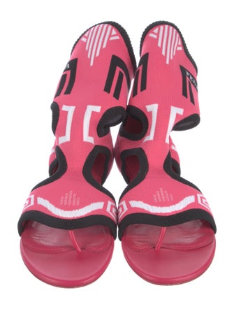 Prada Printed Gladiator Sandals