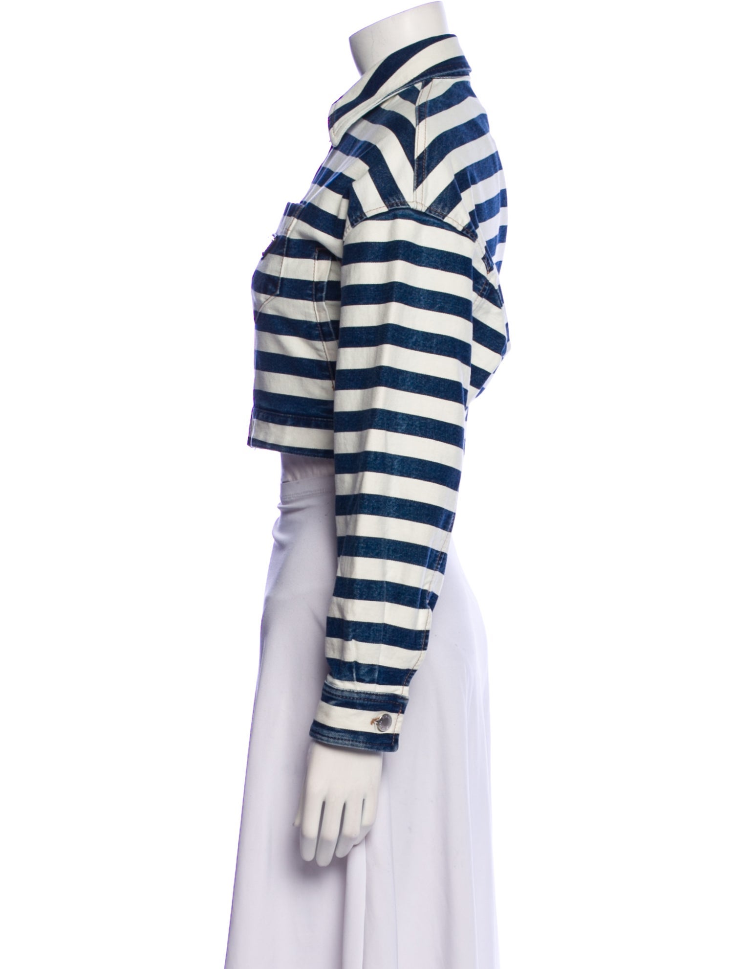 Prada 2021 Striped Denim Jacket