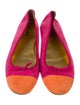 Prada Suede Colorblock Pattern Ballet Flats